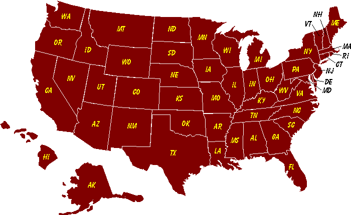 Click on a state to see a list of Local Retailers